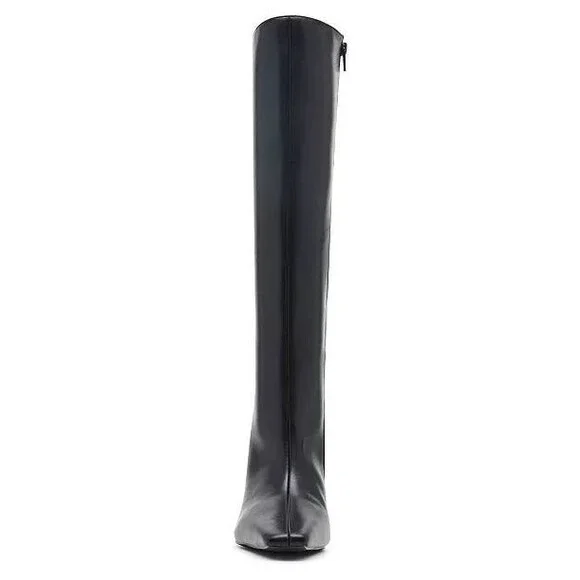 Madden Girl Voyage Knee High Square Toe Dress Boots Black 6M Polyurethane $99 NW - Picture 5 of 13